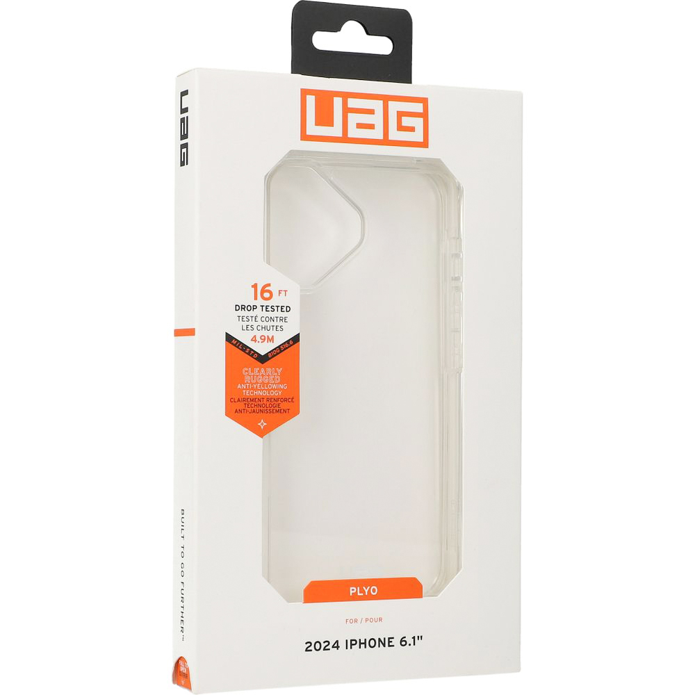 Etui pancerne Urban Armor Gear Plyo do Apple iPhone 16, przezroczyste